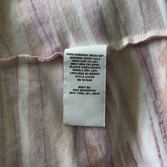 Ruby Rd Bright Striped Top, Size M - Picture 4 of 4